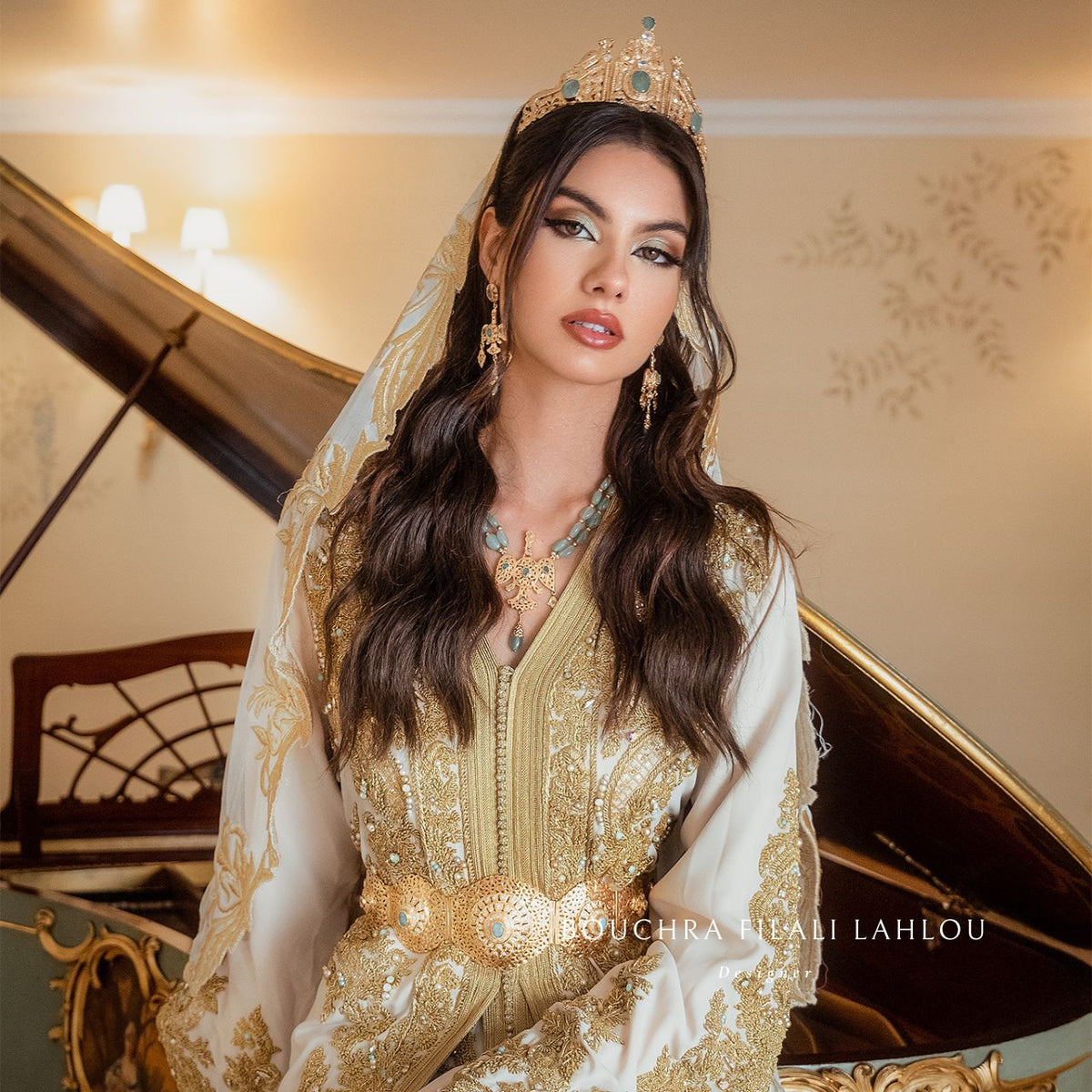 Majestic Melody – Golden Kaftan Ensemble